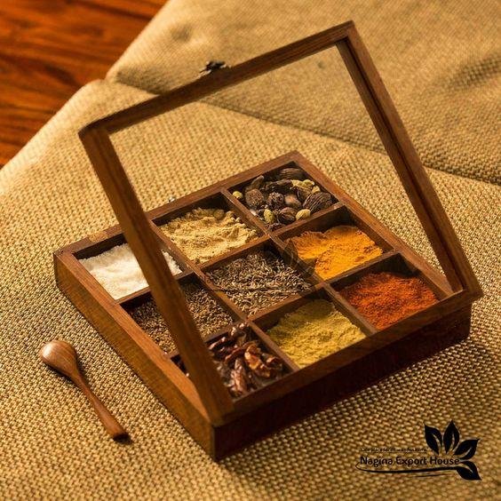 Amazing Look Kitchen Spice Wooden Stand