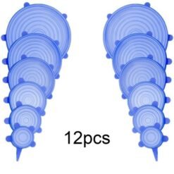 Reusable Silicone Stretch Lids 12Pcs