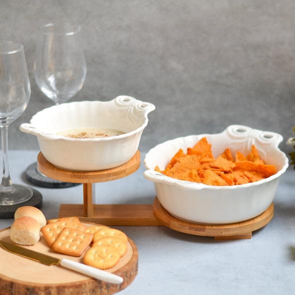 Bowl Set With Stand